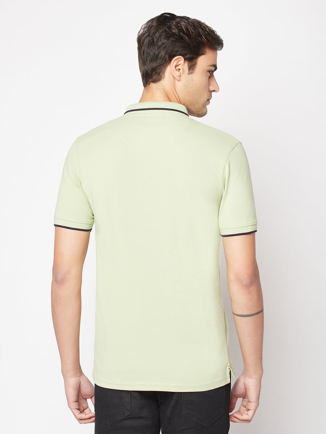  Mint Green Minimal Polo T-Shirt