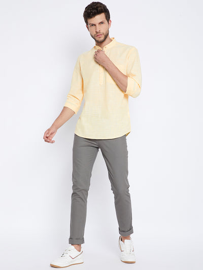 Yellow Kurta - Men Kurtas