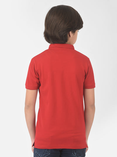 Red Polo T-shirt - Boys T-Shirts