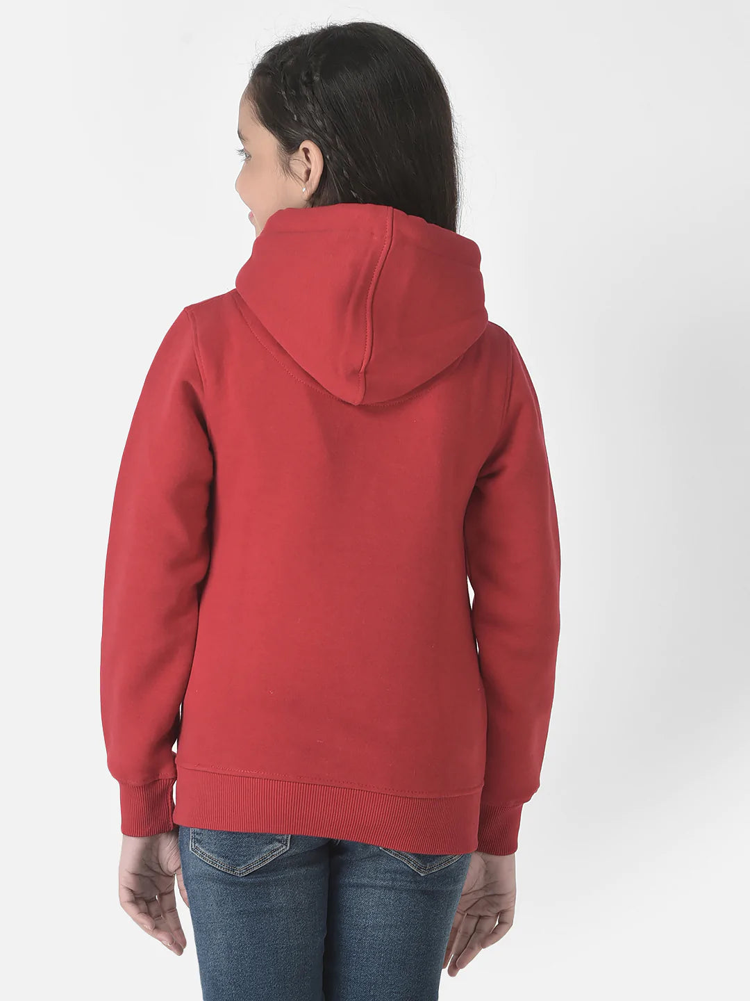 Red Typographic Hoodie