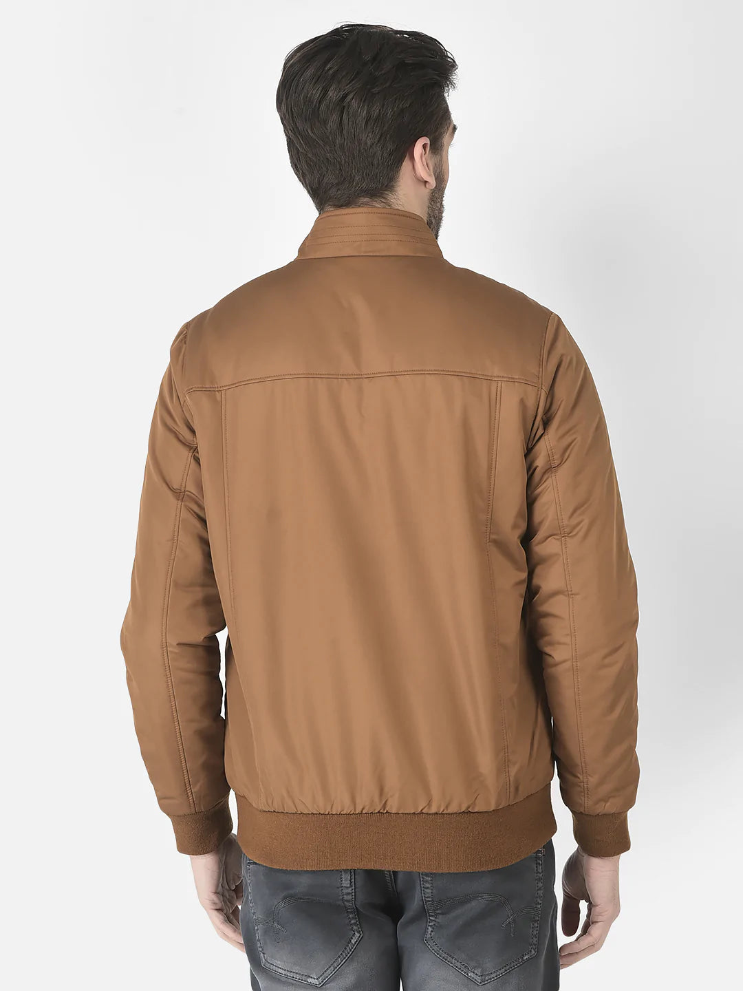  Bomber Jacket in Tan color