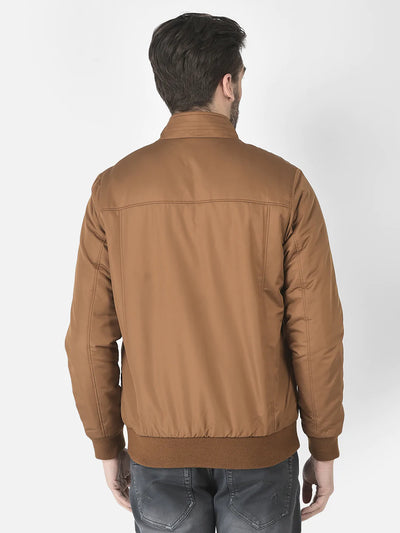  Bomber Jacket in Tan color