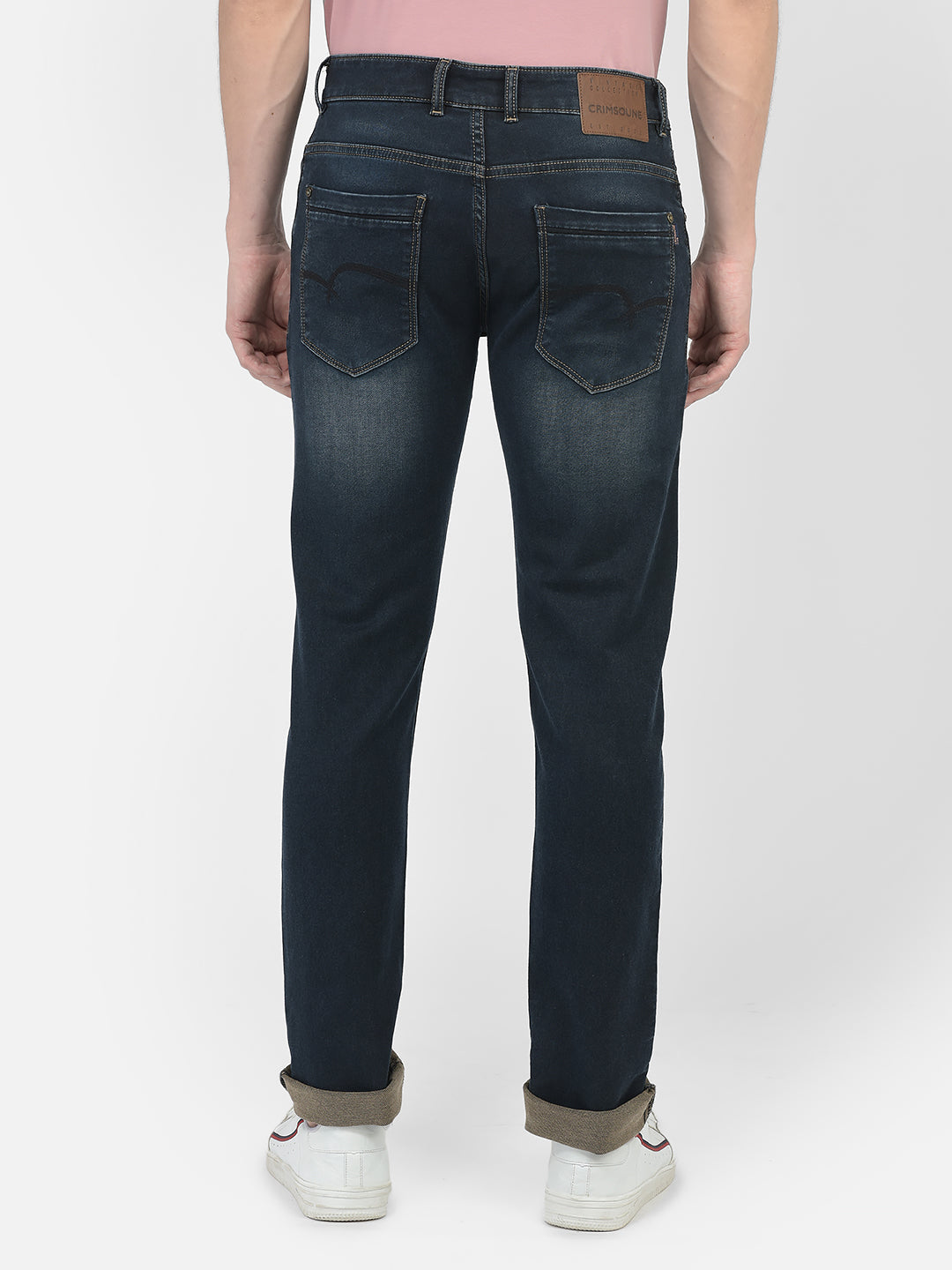  Slim-Fit Stone-Washed Jeans 