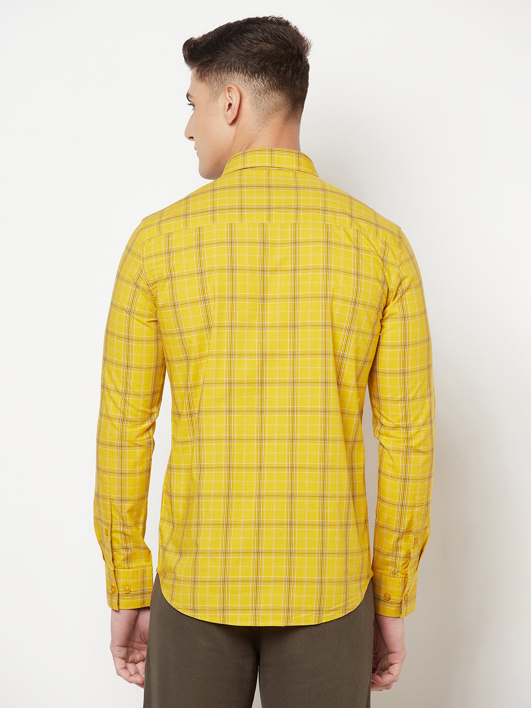 Mustard Shepherd Checked Shirt - Men Shirts