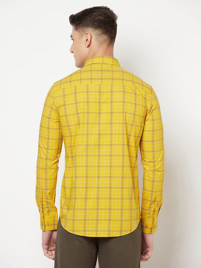 Mustard Shepherd Checked Shirt - Men Shirts
