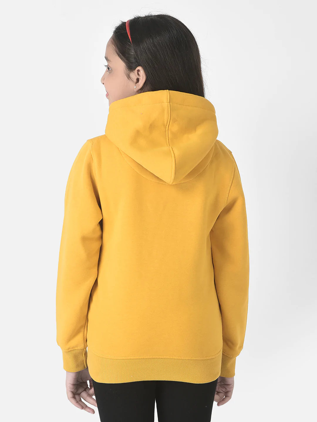  Mustard Typographic Hoodie