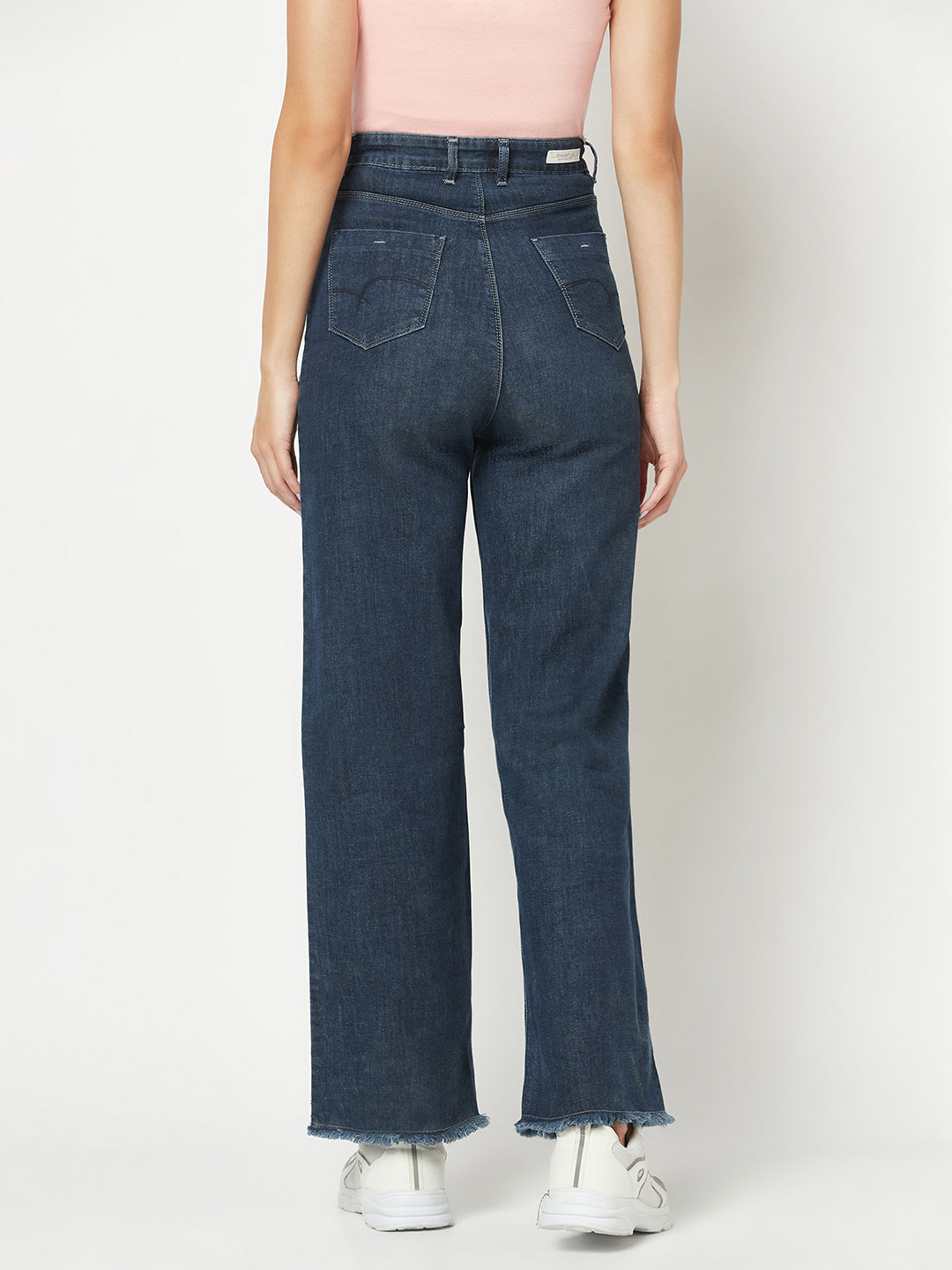  Blue Patch-Pocket Jeans 