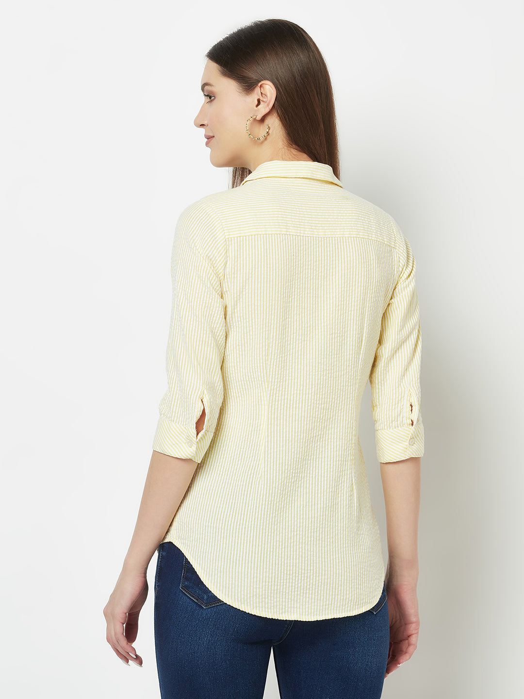  Yellow Pin-Stripe Shirt