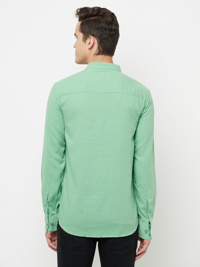 Green Casual Kurta - Men Kurtas