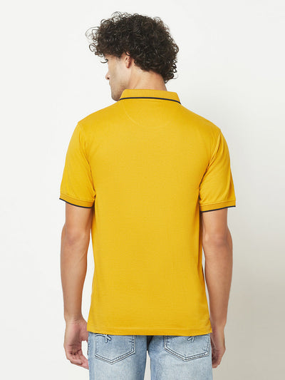  Plain Mustard Polo T-Shirt