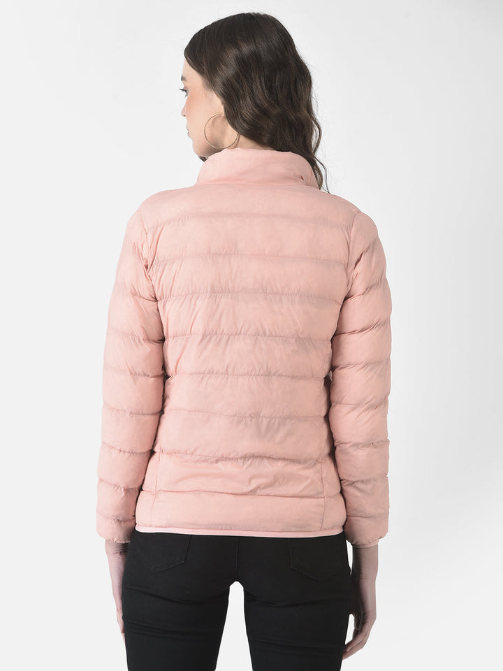  Light Peach Quilted Jacket 