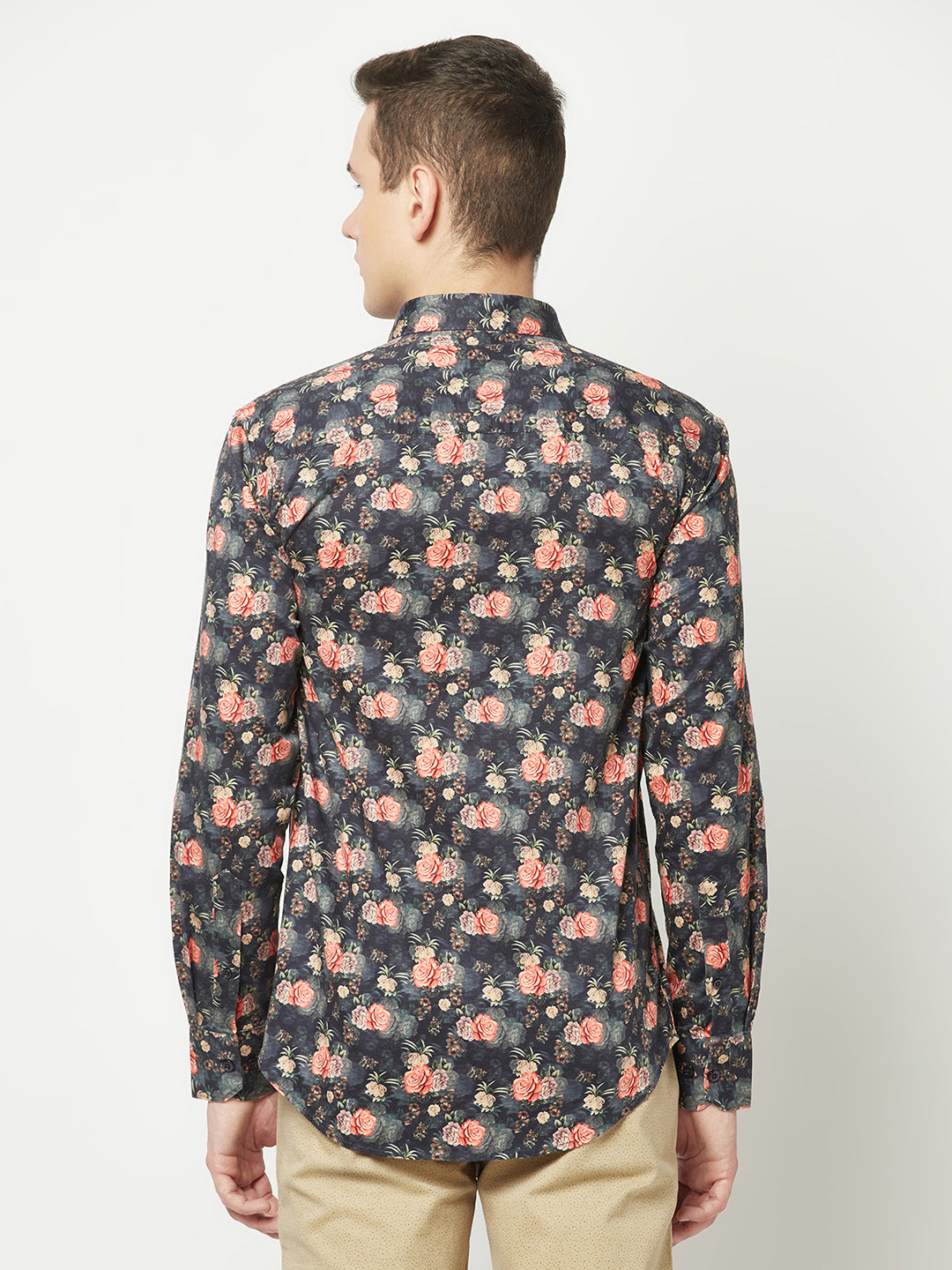  Multi-Colour Floral Print Shirt