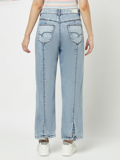  Blue Straight-Fit Denims