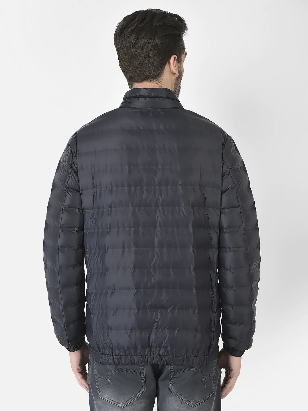  Navy Blue Light Quilted Jacket 