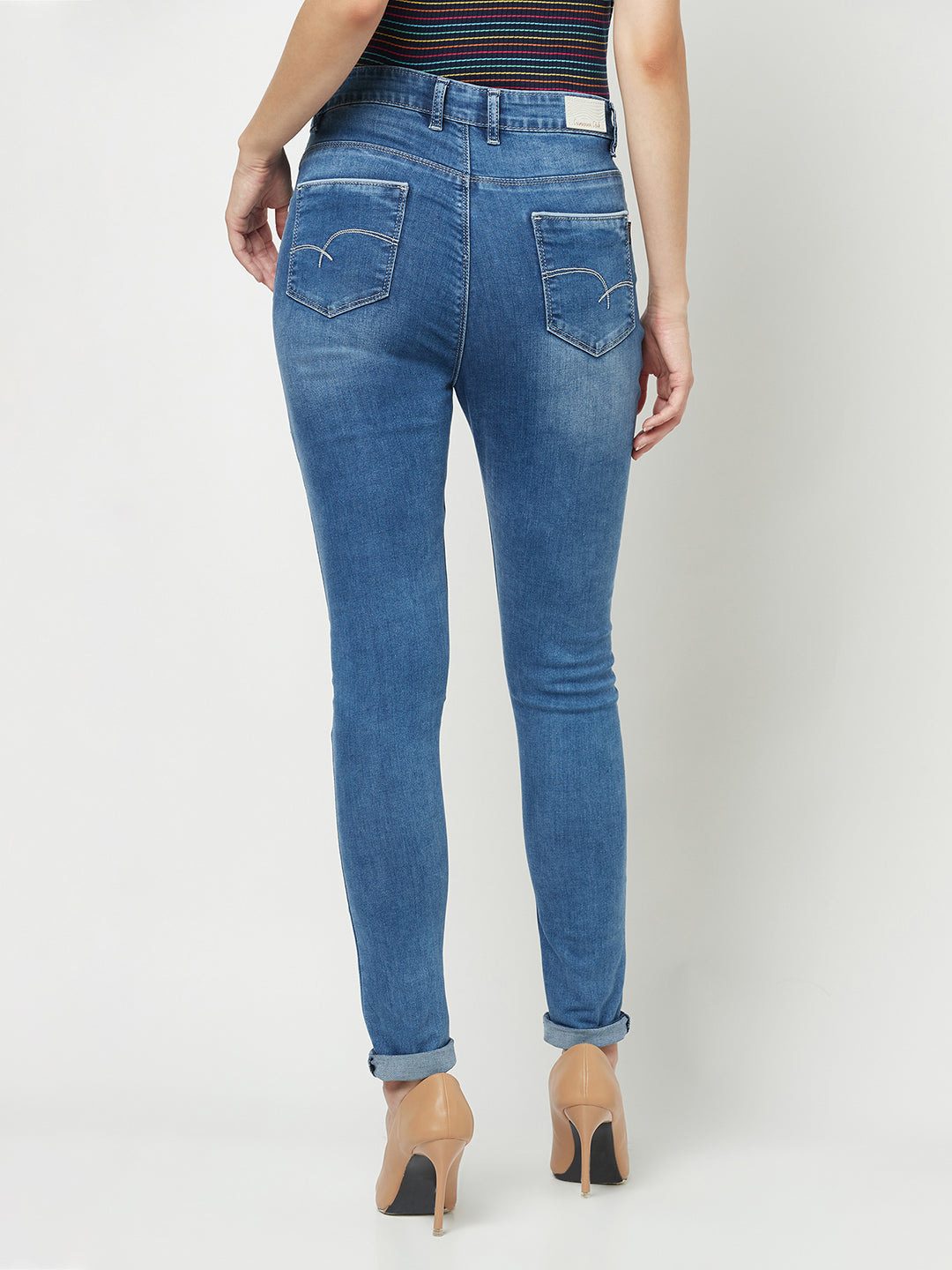  Light Stone-Wash Blue Denims 