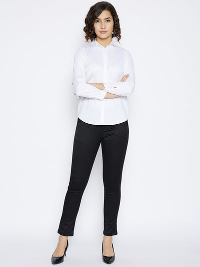 White Slim Fit shirt - Women Shirts