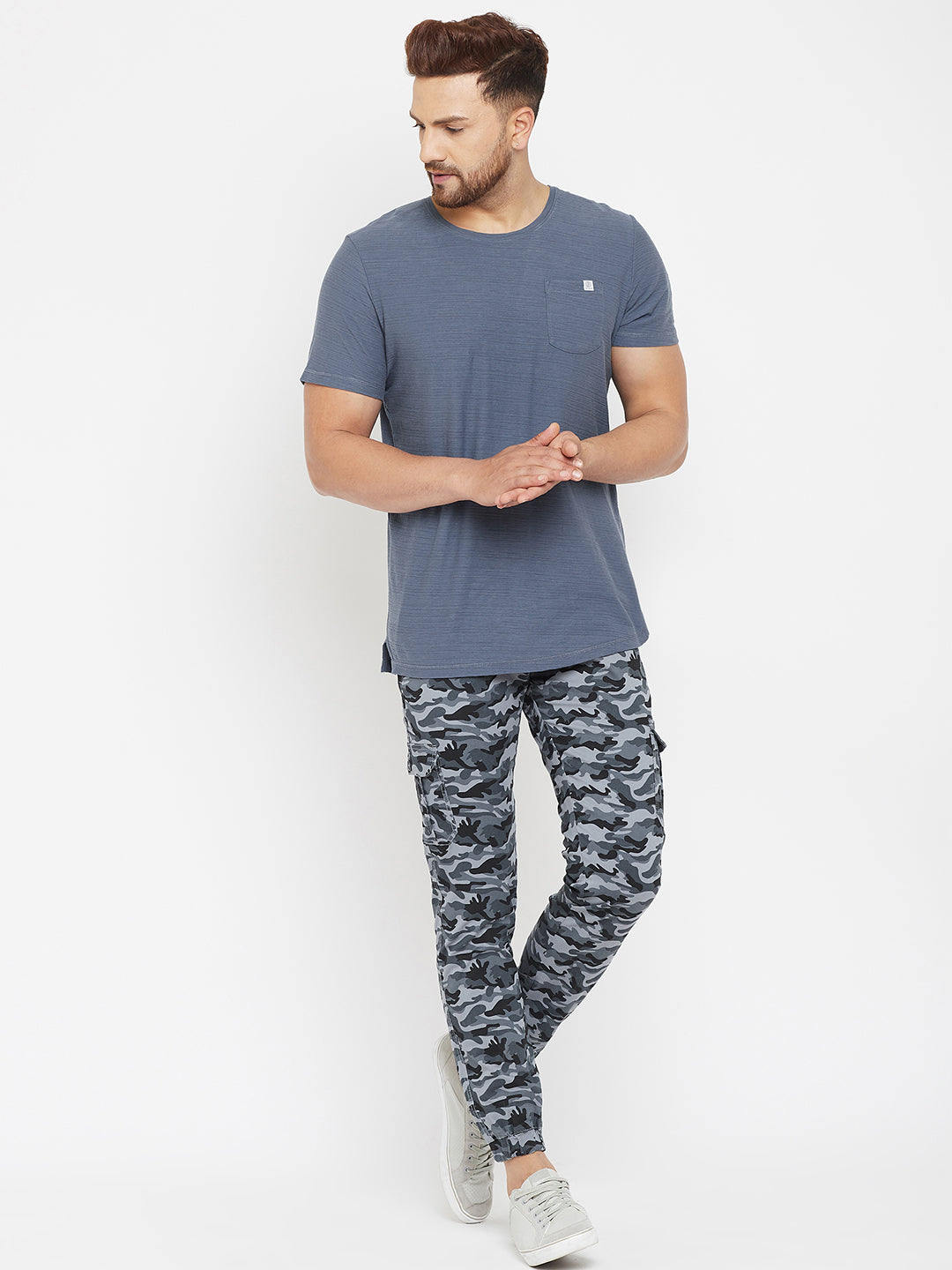 Grey Camouflage Trousers - Men Joggers