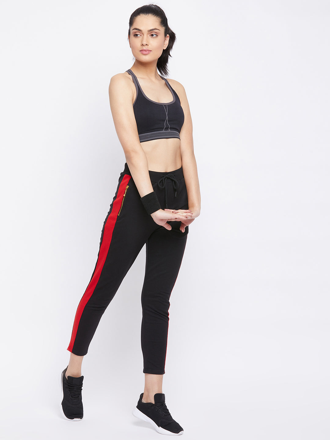Black Ankle Length Track Pants - Women Track Pants
