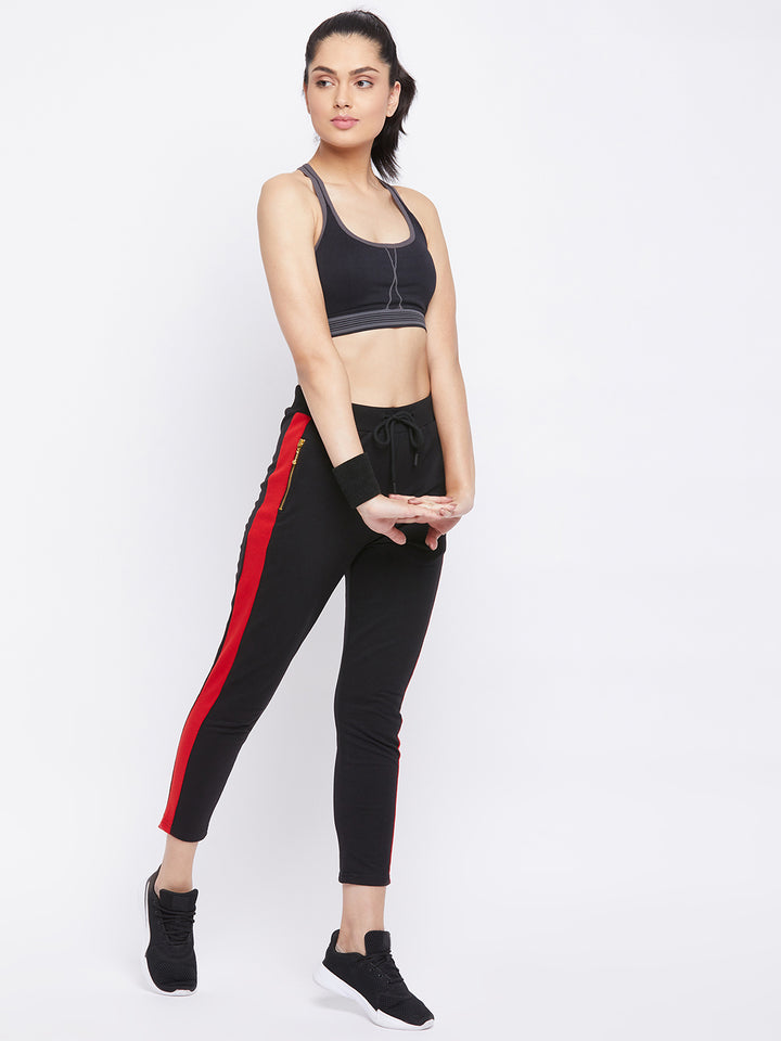 Black Ankle Length Track Pants - Women Track Pants