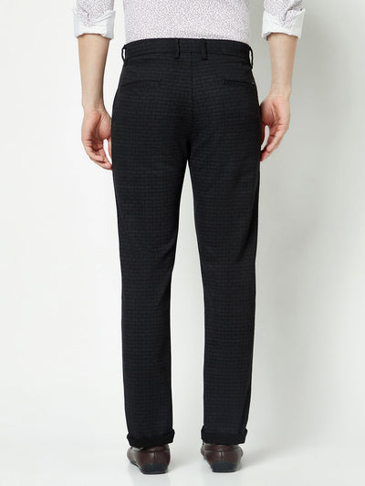  Black Printed Trousers