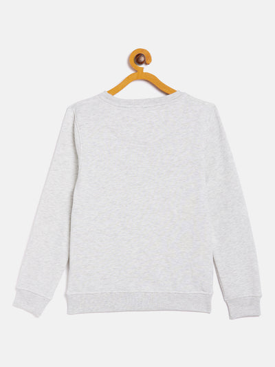 Grey Round Neck Sweatshirt - Girls Sweatshirts