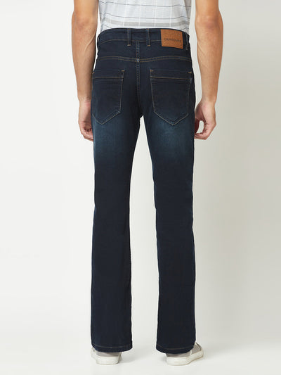  Dark Blue Boot-Cut Jeans