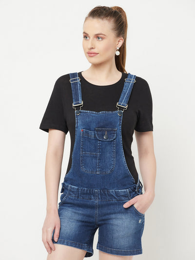 Blue Denim Dungarees - Women Dungarees