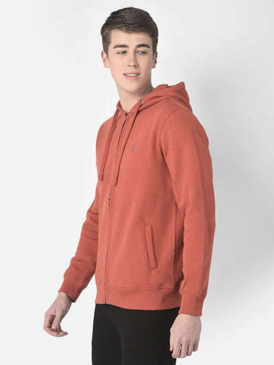  Simple Rust Zipped Sweatshirt 