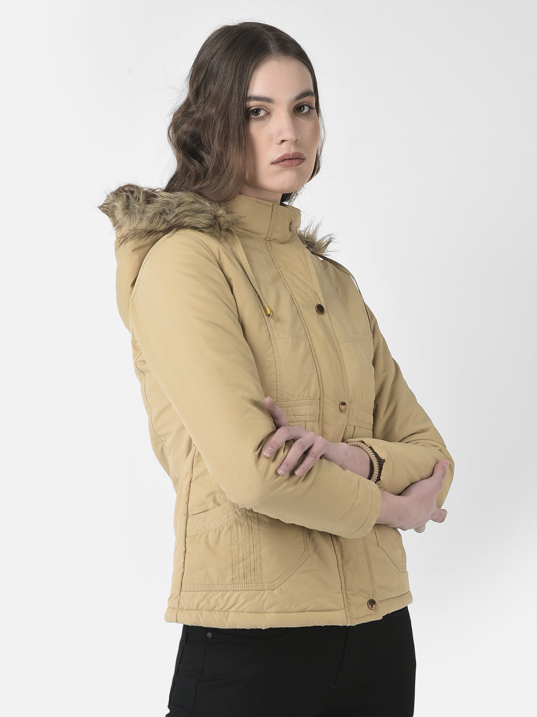  Lightly Padded Khaki Jacket