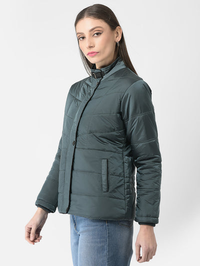  Polished Charcoal Grey Padded Jacket 