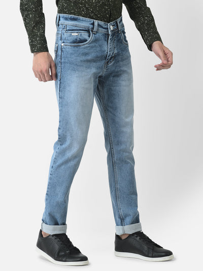 Light Blue Jeans in Slim Cut 
