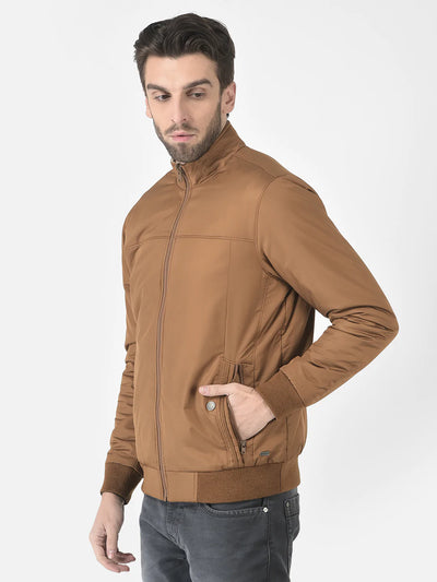  Bomber Jacket in Tan color