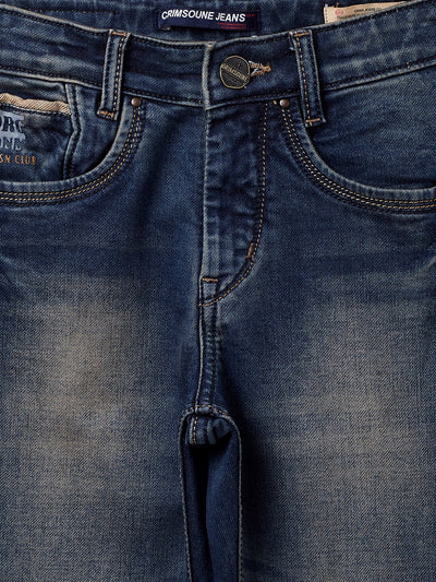 Navy Blue Slim Fit Jeans - Boys Jeans