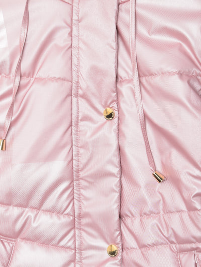 Pink Detachable Hood Jacket - Girls Jackets