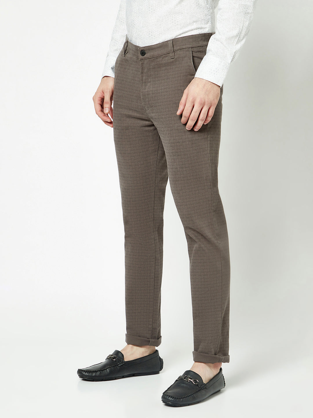  Grey Printed Trousers