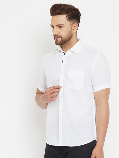 White Casual Shirt - Men Shirts