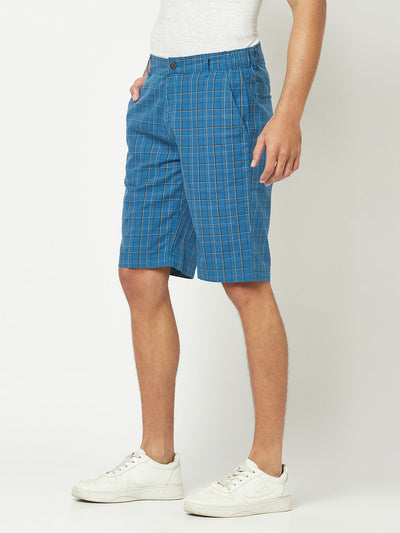  Blue Plaid Shorts 