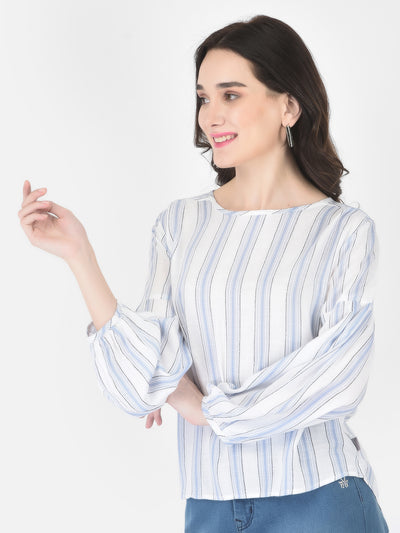 Blue Striped top - Women Tops