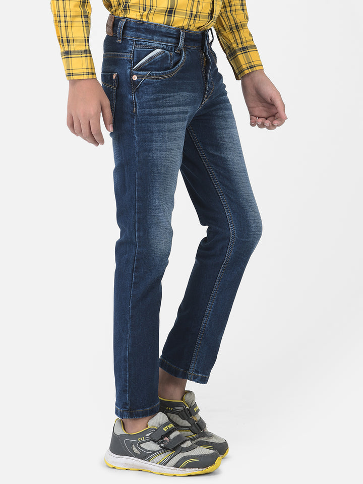 Light Fade Blue Jeans - Boys Jeans