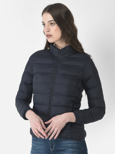  Navy Blue Quilted Jacket 