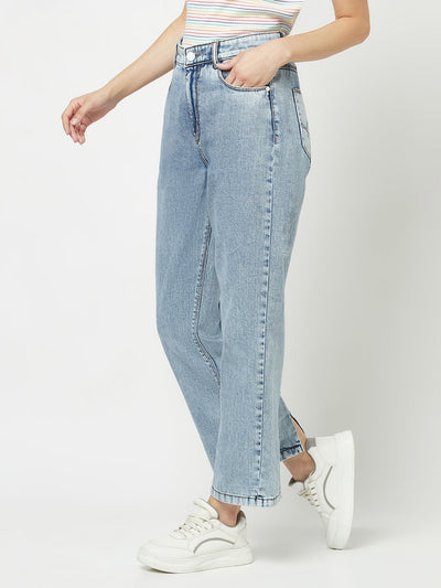  Blue Straight-Fit Denims