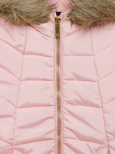 Pink Hooded Jacket - Girls Jackets