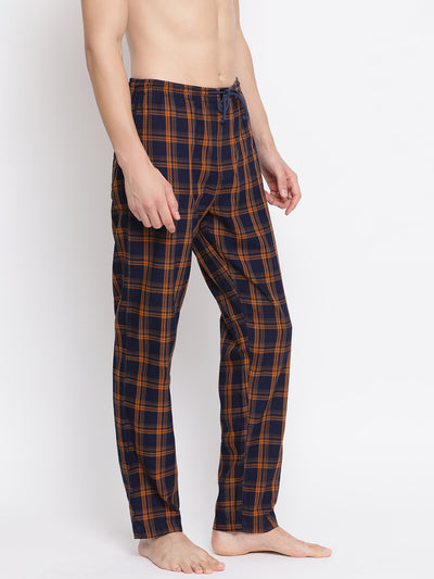 Checked Cotton Lounge Pants - Men Lounge Pants