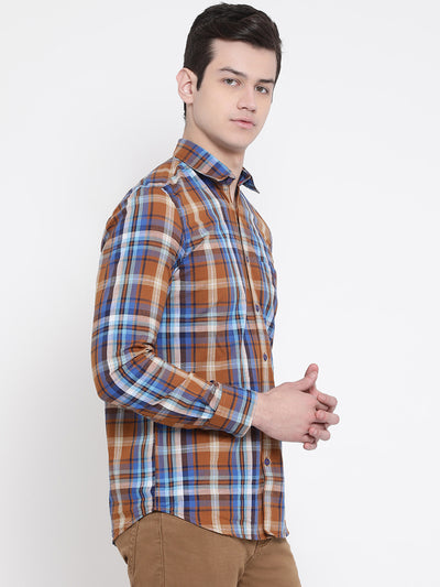 Checked Slim Fit Full Sleeves Shirt - Men Shirts