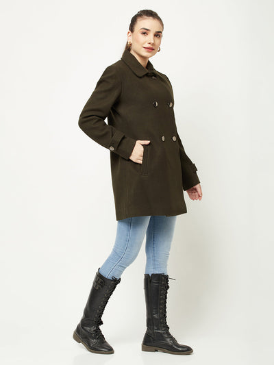  Olive Over-Coat