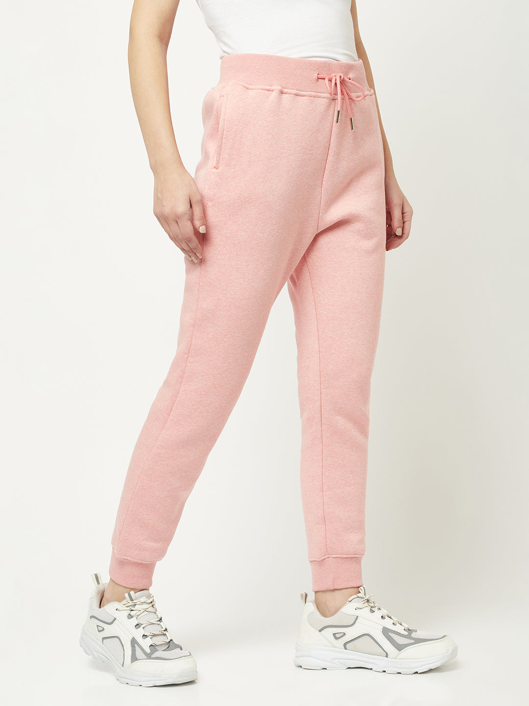 Pink Melange Joggers