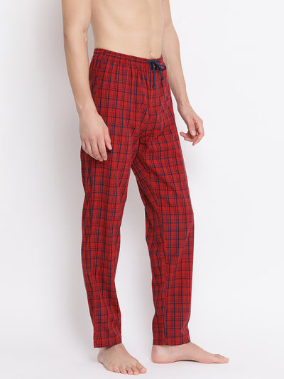 Red Checked Lounge Pants - Men Lounge Pants