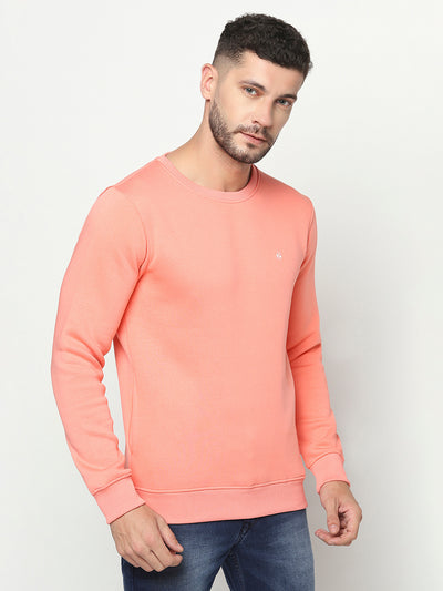 Pink Sweatshirt-Men Sweatshirts-Crimsoune Club