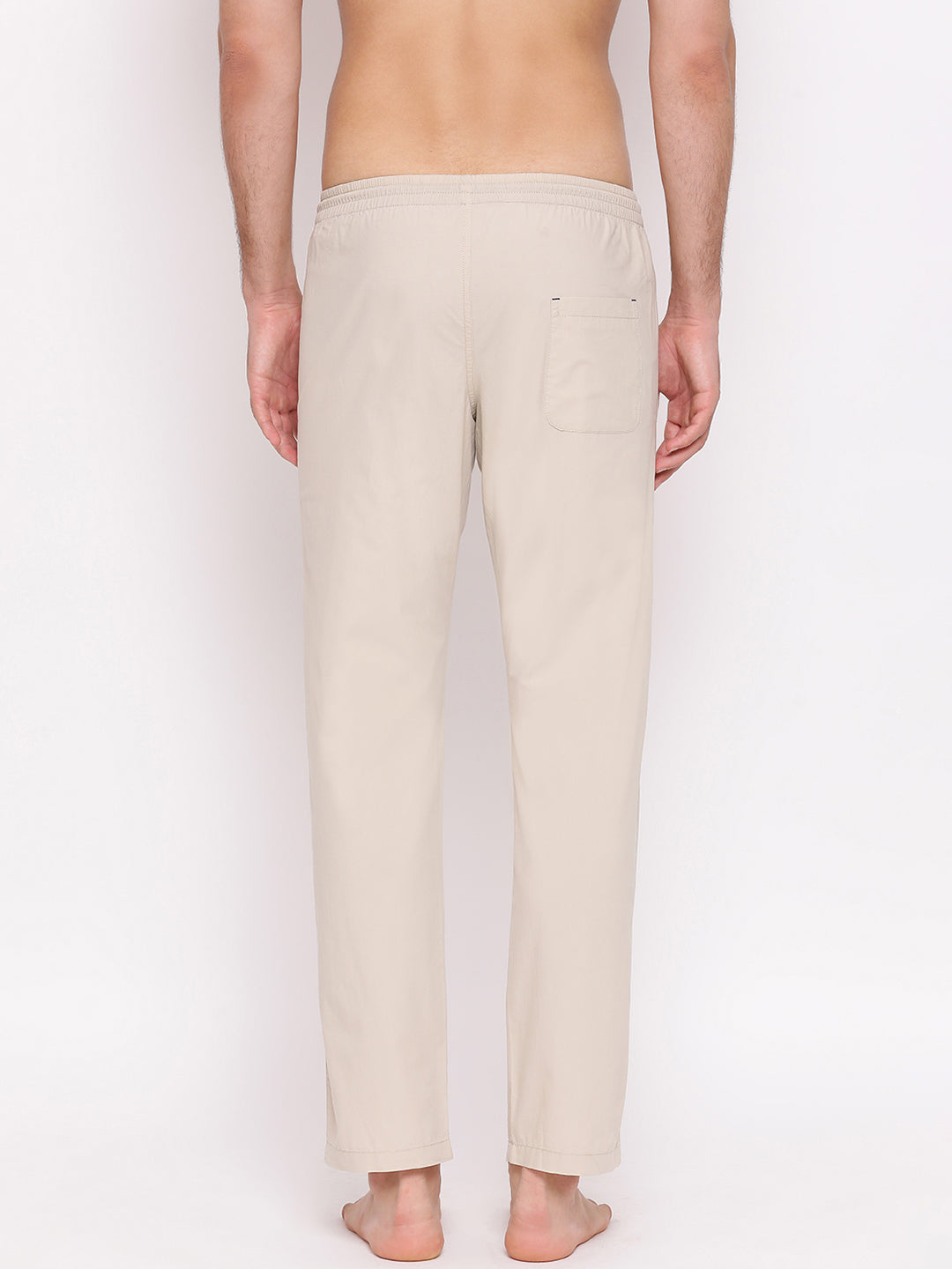 Beige Straight Lounge Pants - Men Lounge Pants