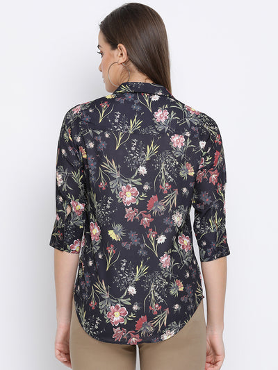 Floral Button up Shirt - Women Shirts